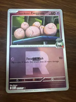 Team Rocket’s Exeggcute 077/217 Ascended Heroes Reverse Holo Pokemon TCG NM - Image 1