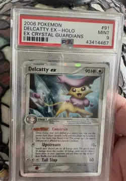 Pokemon Delcatty ex EX Crystal Guardians 91/100 Ultra Rare Holo PSA 9 - Image 1