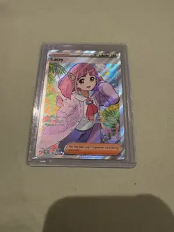 Pokemon TCG Stellar Crown Lacey Trainer Full Art 166/142 - Image 1