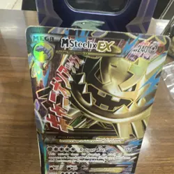 Pokemon M Steelix EX 109/114 XY Steam Siege Full Art Ultra Rare Holo 2016 HP - Image 3