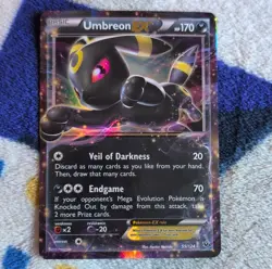 Pokemon Umbreon EX Ultra Rare Holo Darkness 55/124 2016 Basic 170 HP - Image 1