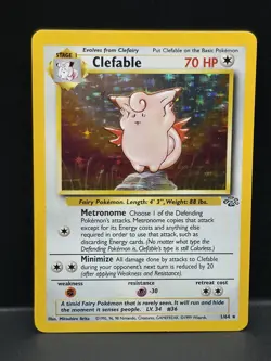 Pokemon TCG Clefable Jungle 1/64 Holo Unlimited Holo Rare - Image 1