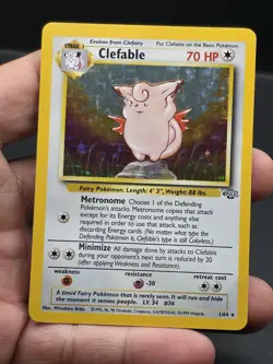 Pokemon TCG Clefable Jungle 1/64 Holo Unlimited Holo Rare - Image 2