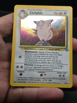 Pokemon TCG Clefable Jungle 1/64 Holo Unlimited Holo Rare - Image 3