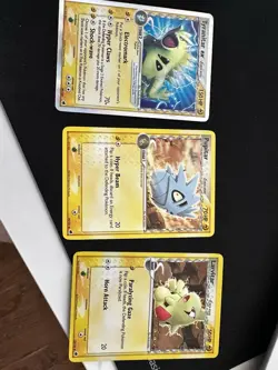 Tyranitar Ex Delta Species Holo Rare with Evolution Line Pokemon TCG and others - Image 1