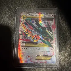 Pokemon M Rayquaza EX 76/108 NM 1st Edition Normal XY - Roaring Skies - Image 1