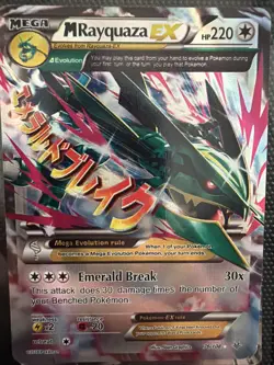 Pokemon M Rayquaza EX 76/108 NM 1st Edition Normal XY - Roaring Skies - Image 2