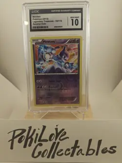 Pokemons Mewtwo 53/113 Legendary Treasures CGC10/9 Reverse Holo/regular Holo - Image 1