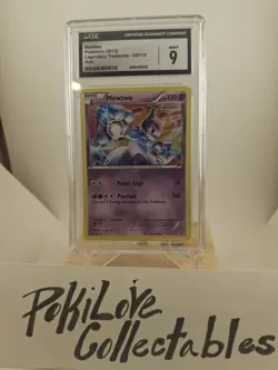Pokemons Mewtwo 53/113 Legendary Treasures CGC10/9 Reverse Holo/regular Holo - Image 4