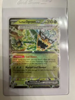 Pokemon Prismatic Evolutions Teal Mask Ogerpon EX 012/131 EN NM - Image 1