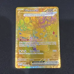 2025 Pokemon Prismatic Evolutions Pikachu Ex #179 Hyper Rare - Image 1