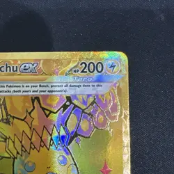 2025 Pokemon Prismatic Evolutions Pikachu Ex #179 Hyper Rare - Image 3