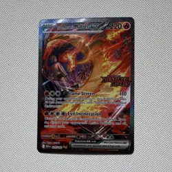 Pokemon Team Rocket's Moltres EX Destined Rivals 208/182 Holo Double Rare 220 HP - Image 1