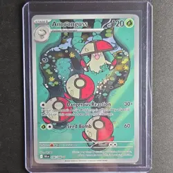 Pokemon Amoonguss 096/086 Sv: Black Bolt Illustration Rare Stage 1 Holo 120 HP - Image 1