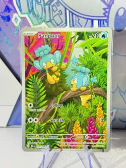 Panpour 101/086 Full Art Holo Pokemon SV: Black Bolt English Near Mint - Image 1