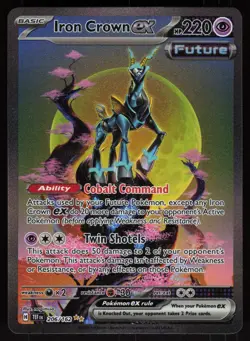Iron Crown ex 206/162 Special Illustration Rare Temporal Forces Pokemon - Image 1