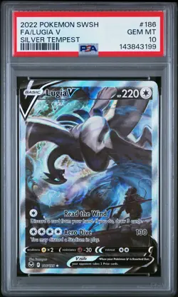 Lugia V 186/195 Silver Tempest Pokemon PSA 10 *199 - Image 1
