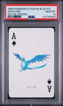 🔥 PSA 10 GEM ARTICUNO ACE OF SPADES | POKEMON PLAYING CARDS STADIUM BLUE 🔥 - Image 2