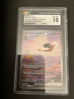 Charizard ex SIR 199/165 Pokemon Scarlet & Violet 151 CGC 10 Gem Mint - Image 1