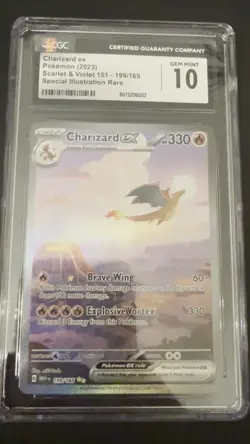 Charizard ex SIR 199/165 Pokemon Scarlet & Violet 151 CGC 10 Gem Mint - Image 2