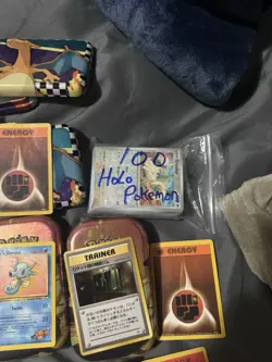 Pokemon Collectors Bulk Lot 100 Holo Only + Charizard+ Vintage Lot+ Mystery Gift - Image 3