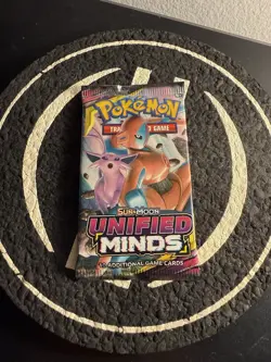 Pokemon TCG Sun and Moon Unified Minds Booster Pack Espeon NEW - Image 1