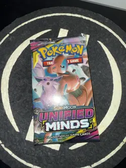Pokemon TCG Sun and Moon Unified Minds Booster Pack Espeon NEW - Image 3