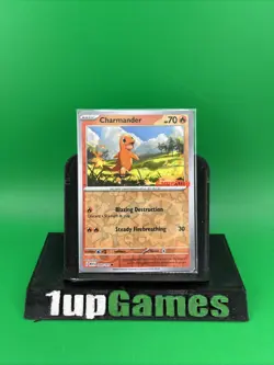 Charmander 004/165 GameStop STAMPED Promo Pokemon 151 Reverse Holo (NM) - Image 1