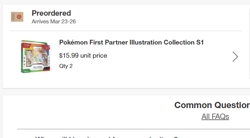 Pokemon TCG: First Partner Illustration Collection: Series 1 x2 Pre-sale 3/20 - Image 2
