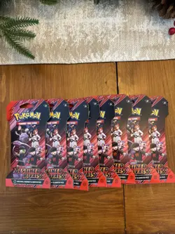 Lot of 8 Pokemon TCG Destined Rivals Booster Packs Sleeved Blister Packs New - Image 1