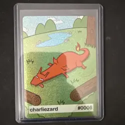 Near Mint Pookiemoot Charliezard Charizard Holo Rare #0006 Derp Pokemon Fan Art - Image 1