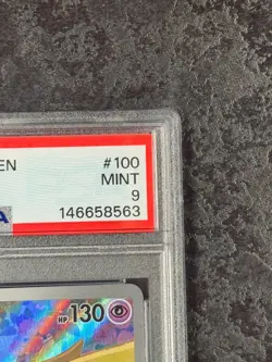 2025 POKEMON PFL EN ZACIAN ILLUSTRATION RARE #100 💎 PSA 9 - Image 2
