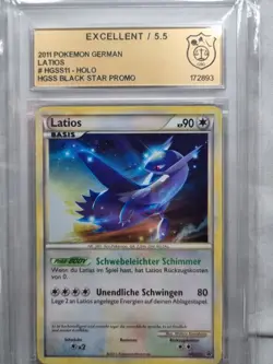 Latias Latios SWIRL HGSS10 & HGSS11 Black Star Promo 2010 Vintage Pokemon Karten - Image 2