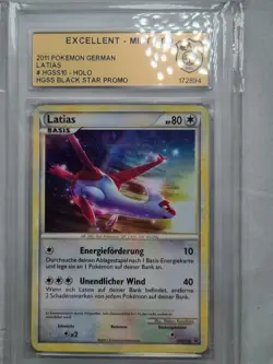 Latias Latios SWIRL HGSS10 & HGSS11 Black Star Promo 2010 Vintage Pokemon Karten - Image 3