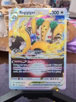 Pokemon TCG Regigigas VSTAR 114/159 Crown Zenith Holo NM - Image 1
