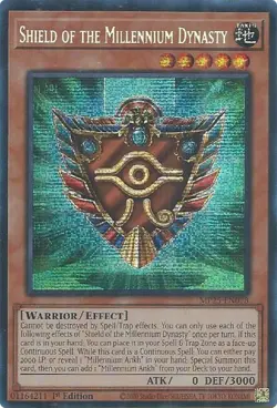 Yugioh! Shield of the Millennium Dynasty - MP25-EN078 - Prismatic Secret Rare - - Image 1