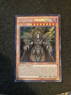 Yugioh - Guardian Dreadscythe DRLG-EN010 1st Edition Secret Rare - Image 1