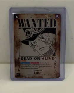 Sabo OP13-120 SP Wanted Poster Alternate Art One Piece Card English Carrying On - Image 1