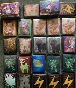 Pokemon ETB Lot Of 22 Various ETB Card Sleeves - All Sealed Card Sleeve Packs - Image 1