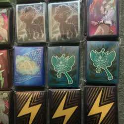 Pokemon ETB Lot Of 22 Various ETB Card Sleeves - All Sealed Card Sleeve Packs - Image 5
