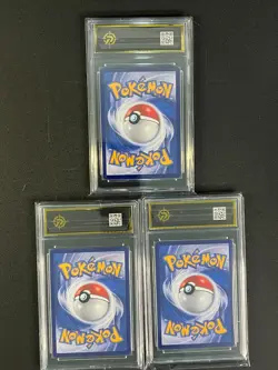 Pokemon 3pcs Chinese AR cards Meowth GEM VOL.3 CBB3C-02 07/07 Grade10 - Image 2