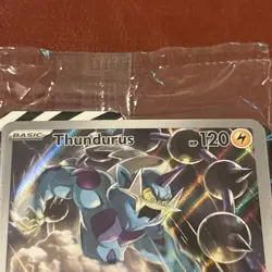 Sealed Pokemon Centre Stamped Thundurus 209 Promo Pokemon Card Full Art - Image 2