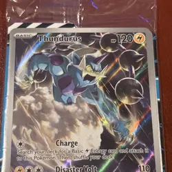 Sealed Pokemon Centre Stamped Thundurus 209 Promo Pokemon Card Full Art - Image 3