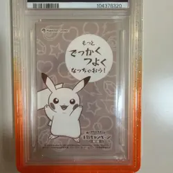 2015 😺 XY Promo Jap Poncho Wearing Pikachu MC Business Card Charizard Y PSA-8 - Image 3