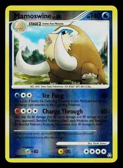 Pokemon Card - Mamoswine Legends Awakened 9/146 Rare Reverse Holo - Image 1