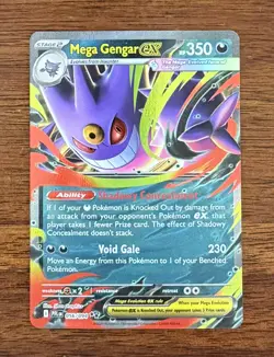 Mega Gengar EX 056/094 Me02: Phantasmal Flames Holo Pokemon Card - Image 1