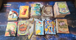 300 + Topps Blue,Black Label Pokemon cards + foils & subset cards - Image 1