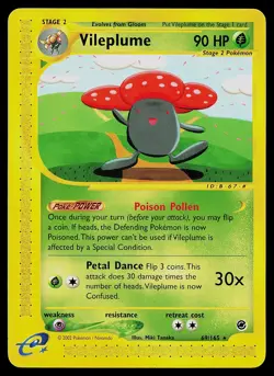 Pokemon Card - Vileplume Expedition 69/165 Rare Non-Holo - Image 1