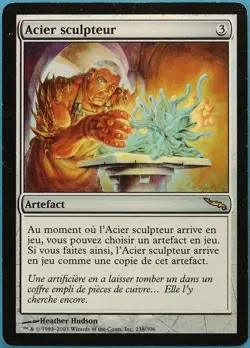 Sculpting Steel FOIL Mirrodin (FRENCH) PLD Artifact Rare CARD (191786) ABUGames - Image 1