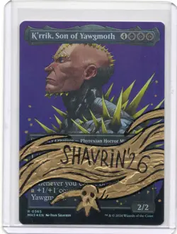 K'rrik, Son of Yawgmoth Foil Signed Artist Proof MTG RARE - Image 1
